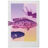 Artgeist Plakatas - Fantastic Fish - artistic illustration of fish on a colorful background
