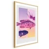 Artgeist Plakatas - Fantastic Fish - artistic illustration of fish on a colorful background