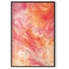 Artgeist Plakatas - Fiery Colors - dynamic shapes in fire and pink tones