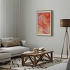 Artgeist Plakatas - Fiery Colors - dynamic shapes in fire and pink tones