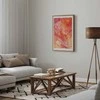 Artgeist Plakatas - Fiery Colors - dynamic shapes in fire and pink tones