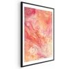 Artgeist Plakatas - Fiery Colors - dynamic shapes in fire and pink tones