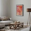 Artgeist Plakatas - Fiery Colors - dynamic shapes in fire and pink tones