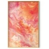 Artgeist Plakatas - Fiery Colors - dynamic shapes in fire and pink tones