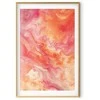 Artgeist Plakatas - Fiery Colors - dynamic shapes in fire and pink tones