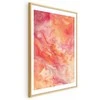 Artgeist Plakatas - Fiery Colors - dynamic shapes in fire and pink tones