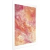 Artgeist Plakatas - Fiery Colors - dynamic shapes in fire and pink tones