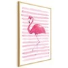Artgeist Plakatas - Flamingo and Stripes