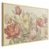 Artgeist Plakatas - Flower Bouquet on a Kreminis Background
