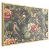 Artgeist Plakatas - Flowers, Birds, and Butterflies - vintage-style illustration