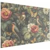 Artgeist Plakatas - Flowers, Birds, and Butterflies - vintage-style illustration