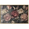 Artgeist Plakatas - Flowers on a Turquoise Background