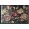 Artgeist Plakatas - Flowers on a Turquoise Background