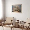 Artgeist Plakatas - Flowery bench - impressionist painting full of flowers