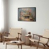 Artgeist Plakatas - Flowery bench - impressionist painting full of flowers