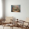Artgeist Plakatas - Flowery bench - impressionist painting full of flowers