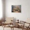 Artgeist Plakatas - Flowery bench - impressionist painting full of flowers