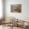 Artgeist Plakatas - Flowery bench - impressionist painting full of flowers