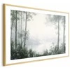 Artgeist Plakatas - Forest and Pond in Patinated Žalias