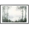 Artgeist Plakatas - Forest and Pond in Patinated Žalias