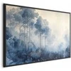 Artgeist Plakatas - Forest in Misty Mėlyna Shades
