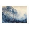 Artgeist Plakatas - Forest in Misty Mėlyna Shades