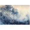 Artgeist Plakatas - Forest in Misty Mėlyna Shades