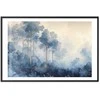 Artgeist Plakatas - Forest in Misty Mėlyna Shades