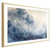 Artgeist Plakatas - Forest in Misty Mėlyna Shades