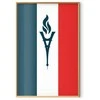 Artgeist Plakatas - French Flag with a Torch