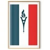 Artgeist Plakatas - French Flag with a Torch