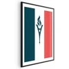 Artgeist Plakatas - French Flag with a Torch