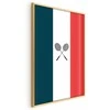 Artgeist Plakatas - French Flags and Juodas Badminton Rackets