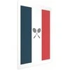 Artgeist Plakatas - French Flags and Juodas Badminton Rackets