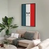 Artgeist Plakatas - French Flags and Juodas Badminton Rackets