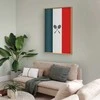 Artgeist Plakatas - French Flags and Juodas Badminton Rackets