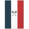 Artgeist Plakatas - French Flags and Juodas Badminton Rackets