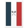 Artgeist Plakatas - French Flags and Juodas Badminton Rackets