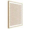 Artgeist Plakatas - Geometry and Browns - a chessboard pattern in neutral shades