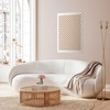Artgeist Plakatas - Geometry and Browns - a chessboard pattern in neutral shades