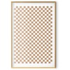 Artgeist Plakatas - Geometry and Browns - a chessboard pattern in neutral shades