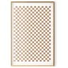 Artgeist Plakatas - Geometry and Browns - a chessboard pattern in neutral shades