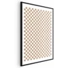 Artgeist Plakatas - Geometry and Browns - a chessboard pattern in neutral shades