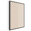 Artgeist Plakatas - Geometry and Browns - a chessboard pattern in neutral shades