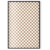 Artgeist Plakatas - Geometry and Browns - a chessboard pattern in neutral shades