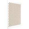 Artgeist Plakatas - Geometry and Browns - a chessboard pattern in neutral shades