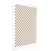 Artgeist Plakatas - Geometry and Browns - a chessboard pattern in neutral shades
