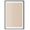 Artgeist Plakatas - Geometry and Browns - a chessboard pattern in neutral shades