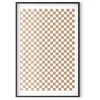 Artgeist Plakatas - Geometry and Browns - a chessboard pattern in neutral shades