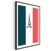 Artgeist Plakatas - Graphic Eiffel Tower Against the French Flag